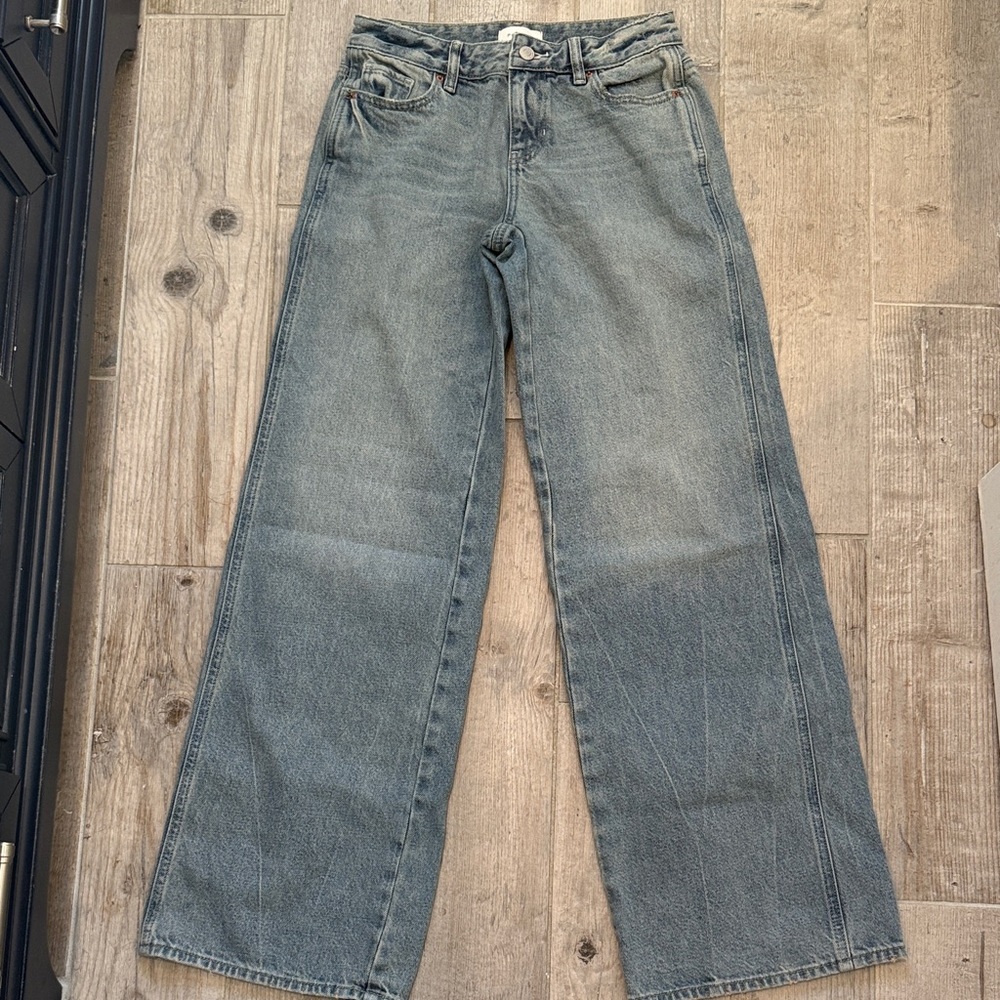 PacSun Gray Wide Leg Women's Jeans